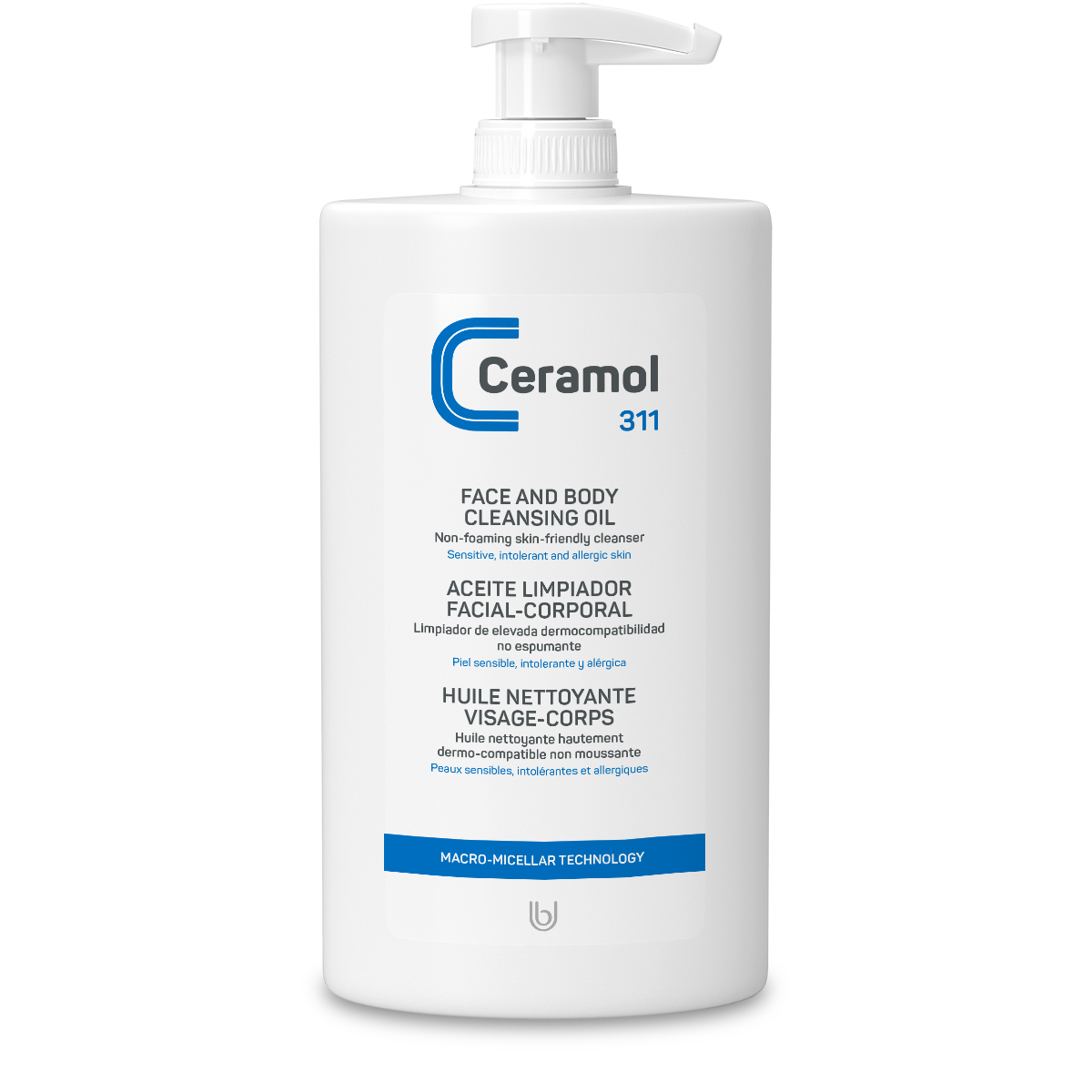 Ceramol Face and Body Cleansing Oil 311 gentle non foaming